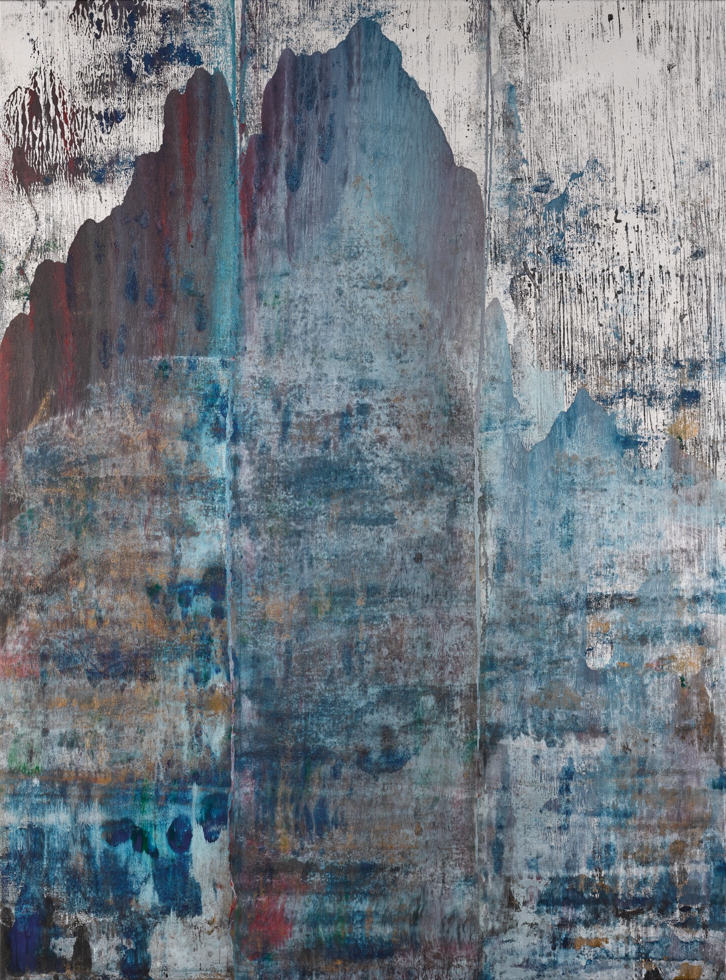 Patrik Hábl, Blue landscape, 1975