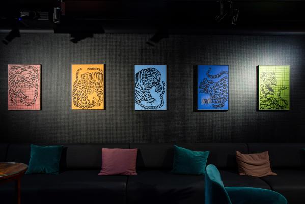 Photo from the exhibition of Laura Limbourg