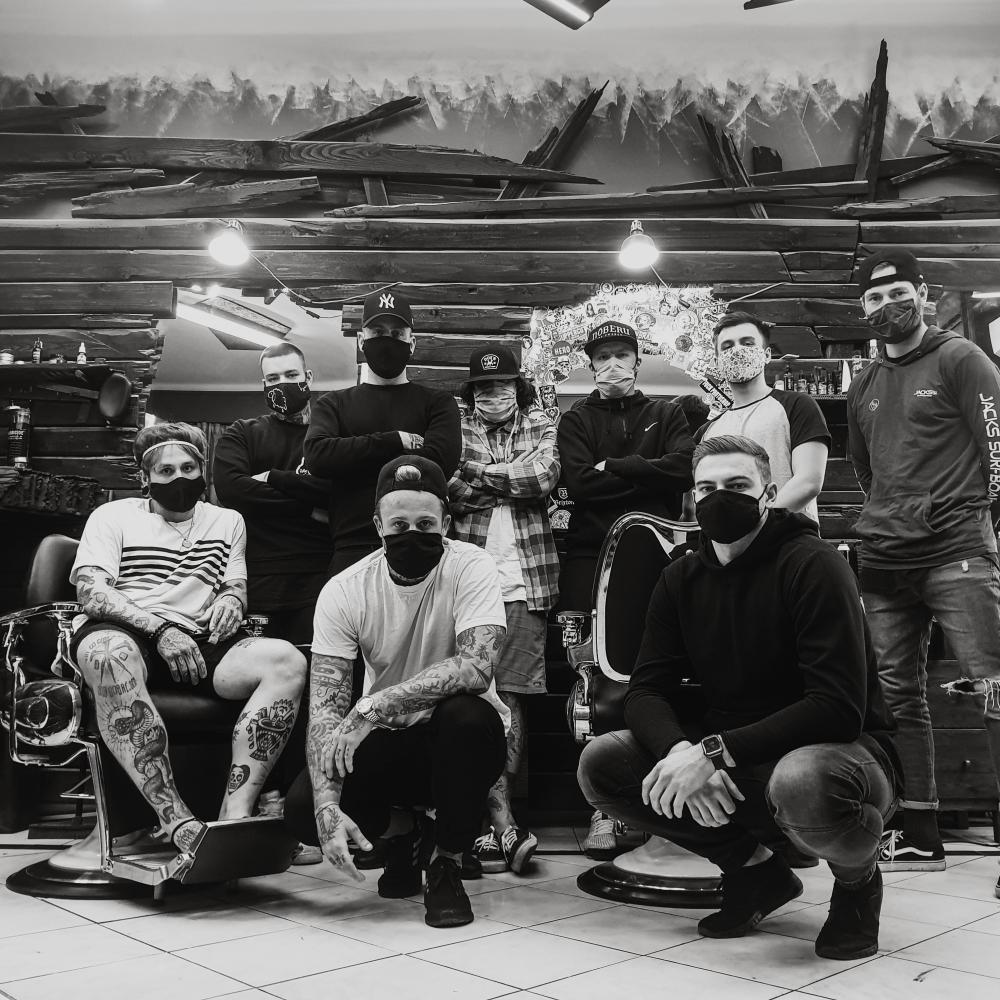 Doe's Barbershop team